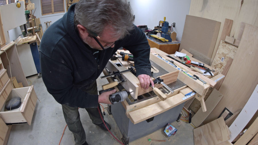 UpsideDown Band Saw Blade Drawer IBUILDIT.CA